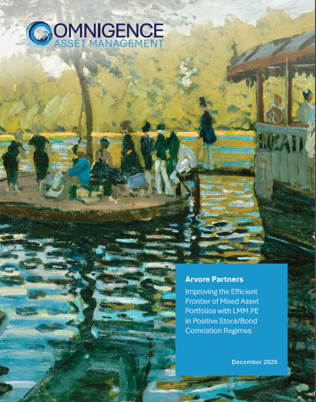 Improving the Efficient Frontier of Mixed Asset Portfolios with LMM PE in Positive Stock/Bond Correlation Regimes